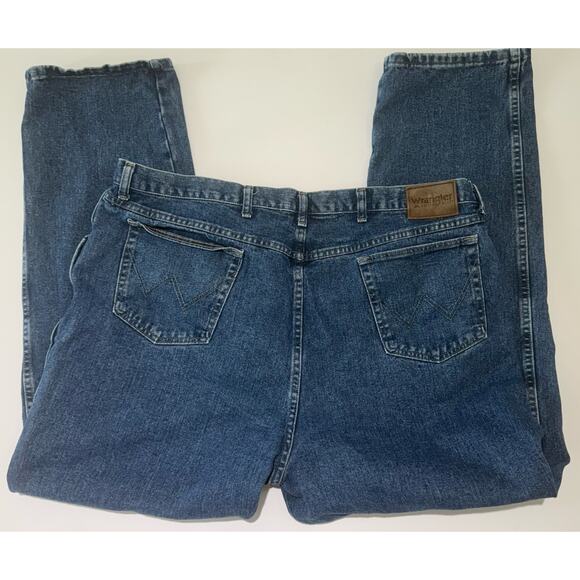WRANGLER Rugged Wear Relaxed Fit Work Jeans Men's Size 46x32 Style #35001AI - Picture 5 of 9